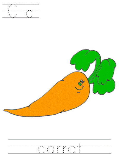learn to print worksheets - Cc carrot
