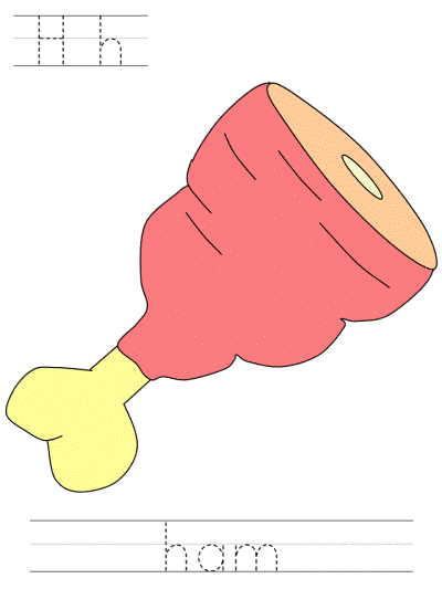 learn to print worksheets - Hh ham