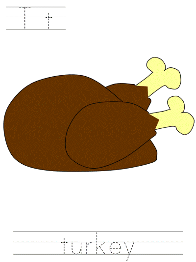 learn to print worksheets - Tt turkey
