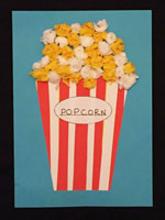 Pattern Practice Popcorn Craft