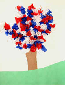 fourth of july tree craft
