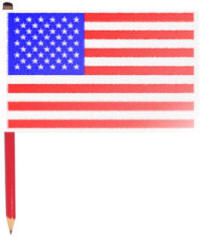American flags