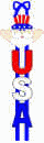 fourth of july doorknob hanger