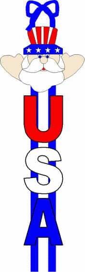 uncle sam doorknob hanger