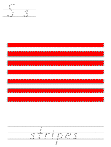 flag day learn to print tracer pages