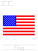 flag day learn to print tracer pages