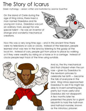 Greek myth - Icarus and Daedalus