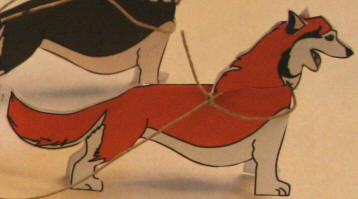 husky sled dog craft
