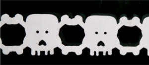skull paper chain craft