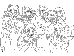 sailor scouts coloring page