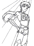 sailor star fighter coloring page