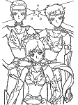 sailor starlights coloring page