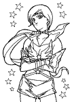 sailor star healer coloring page