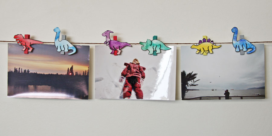clothespin dinosaurs craft