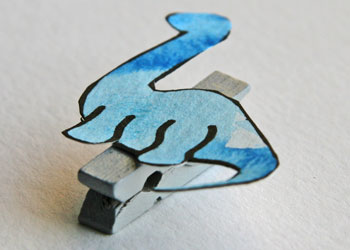 clothespin dinosaurs craft