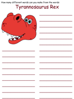 Dinosaur word mine