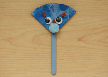 triceratops popsicle stick bookmark