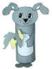 pet dog crafts and coloring page