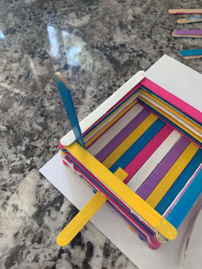 Popsicle Stick Bird Feeder Craft