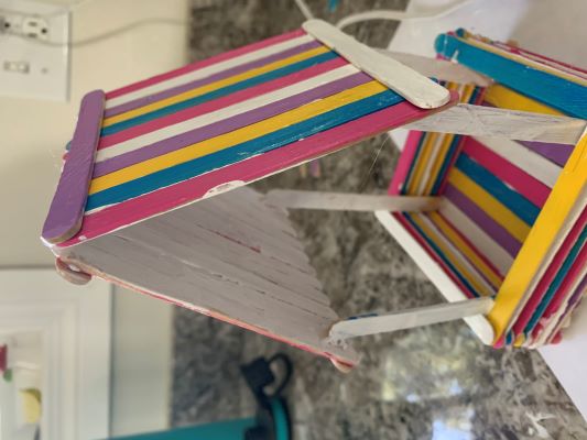 Popsicle Stick Bird Feeder Craft