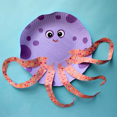 Paper Plate Octopus Craft