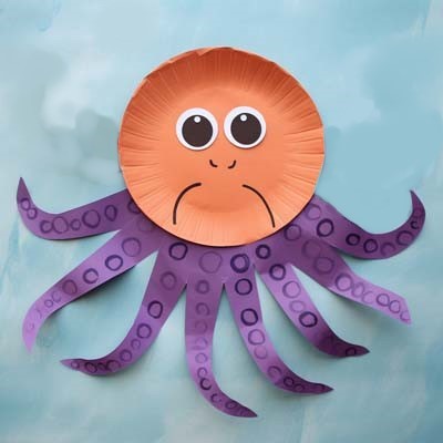 Paper Plate Octopus Craft