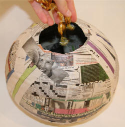Bumblebee Paper Mache Craft