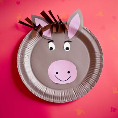 Paper Plate Donkey Craft