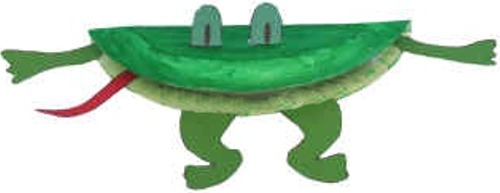 frog paper plate craft