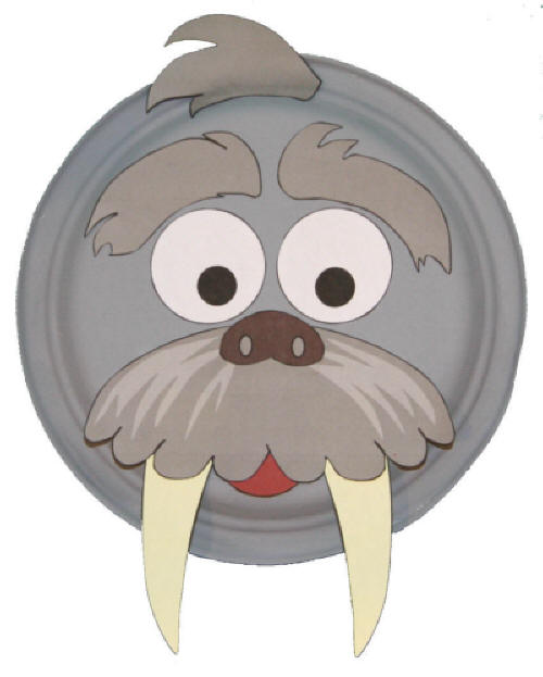 Paper Plate Walrus Craft