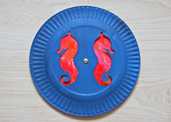 Seahorse Paper Plate Craft
