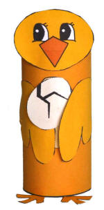 chick toilet paper roll craft