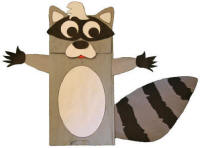 raccoon paper bag craft