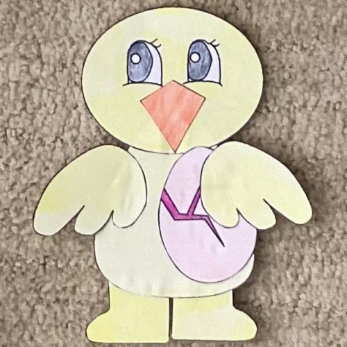 cute chick paper craft