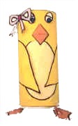 Easter Chick Toilet Paper Roll Craft