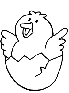 chick coloring page