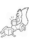chipmunk coloring page