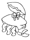 crab coloring page