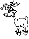reindeer coloring page