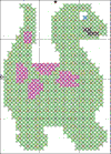 dinosaur cross stitch
