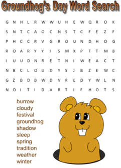 groundhog word search