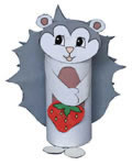 Porcupine cardboard roll craft