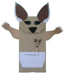 Kangaroo Paper Bag Puppet