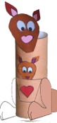 kangaroo toilet paper roll craft