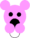 pink panther shapes practice craft