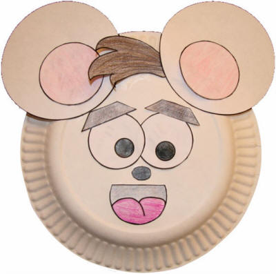Paper Plate Mouse Craft