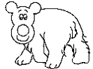 polar bear coloring page