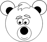Polar bear paper plate craft