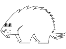 porcupine coloring page
