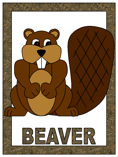 beaver coloring page